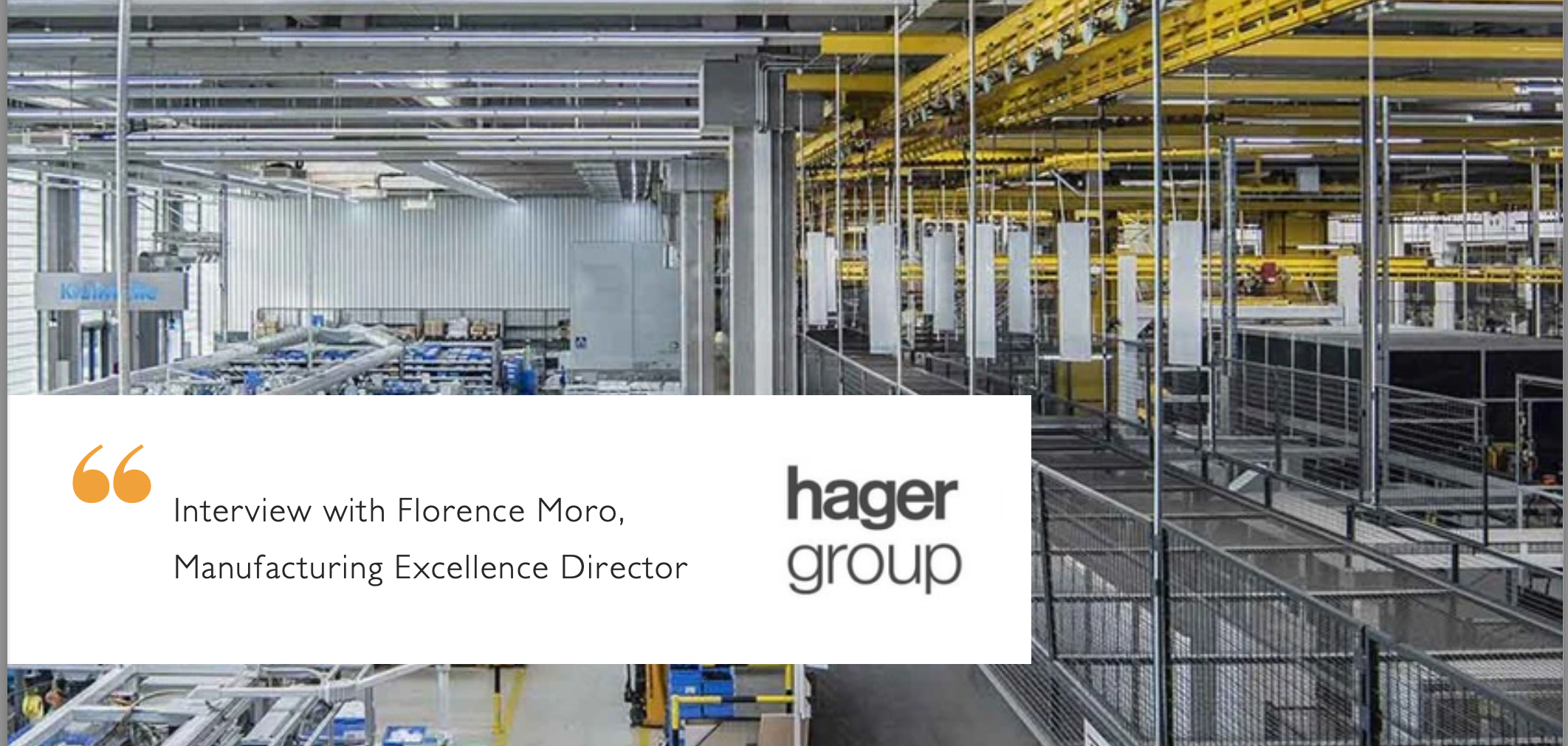 Interview of Florence Moro, head of Industrial Excellence at Hager Group and leading the decarbonisation of the Group Manufacturing